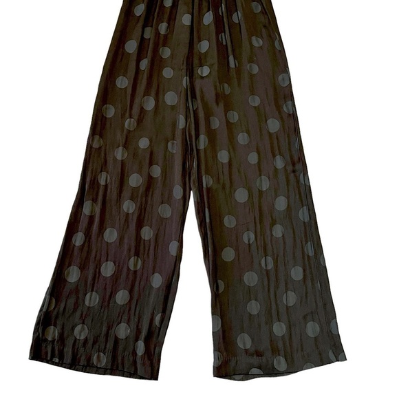 Madewell Wrap-Front Smock-Waist Jumpsuit in Dot Jacquard. Black Size XXS #825 - Picture 4 of 7